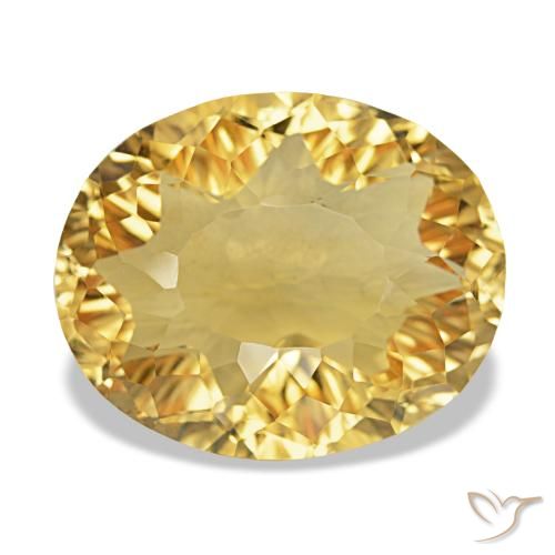 Citrine Doré naturelle Coupe ovale, 11.50 ct, VVS
