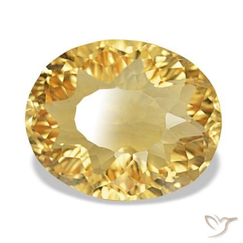 Citrine Doré naturelle Coupe ovale, 11.50 ct, VVS
