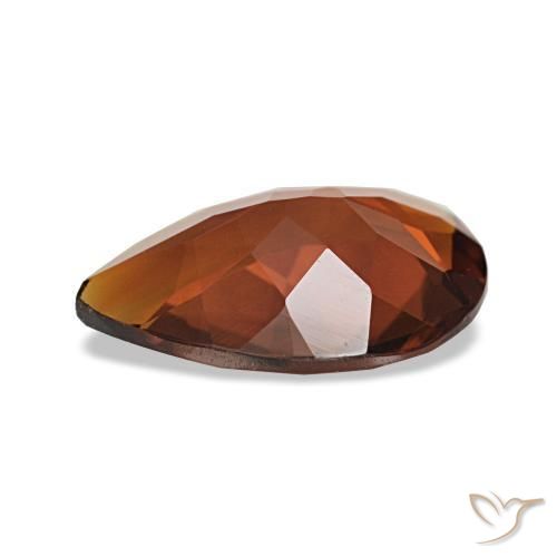 Citrine Orange rougeâtre naturelle En forme de poire, 1.26 ct, VVS