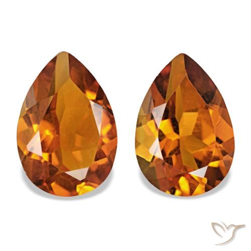 Achetez naturel 3.38ct Orange foncé Citrine gems, En forme de poire, En provenance Brésil chez GemSelect. En stock, livraison internationale!