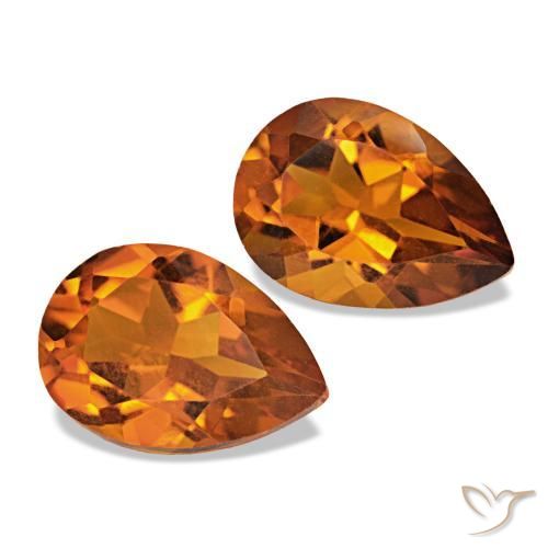 Achetez naturel 3.38ct Orange foncé Citrine gems, En forme de poire, En provenance Brésil chez GemSelect. En stock, livraison internationale!