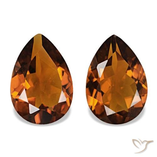 Achetez naturel 3.05ct Medium Dark-Orange Citrine gems, En forme de poire, En provenance Brésil chez GemSelect. En stock, livraison internationale!