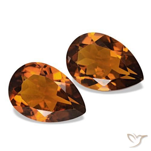Achetez naturel 3.05ct Medium Dark-Orange Citrine gems, En forme de poire, En provenance Brésil chez GemSelect. En stock, livraison internationale!