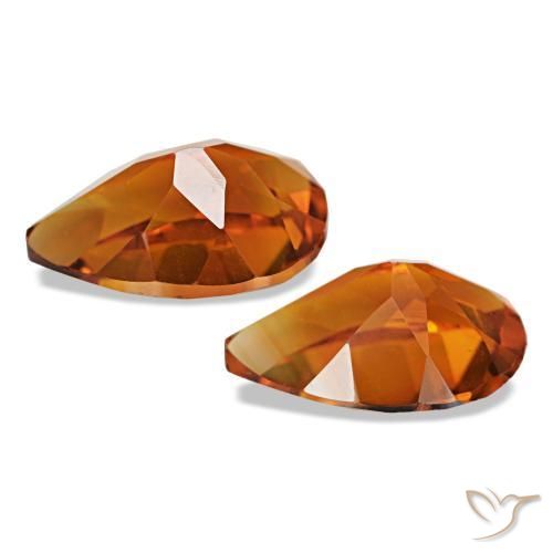 Achetez naturel 3.32ct Medium Dark-Orange Citrine gems, En forme de poire, En provenance Brésil chez GemSelect. En stock, livraison internationale!