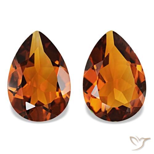 Achetez naturel 3.01ct Orange foncé Citrine gems, En forme de poire, En provenance Brésil chez GemSelect. En stock, livraison internationale!