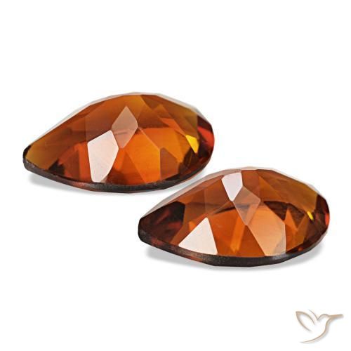 Achetez naturel 3.20ct Orange rougeâtre Citrine gems, En forme de poire, En provenance Brésil chez GemSelect. En stock, livraison internationale!