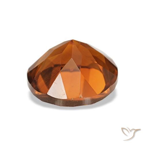 Citrine Orange foncé naturelle Coupe roude, 1.84 ct, VVS