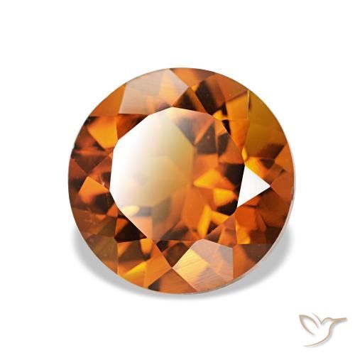 Citrine Orange moyen naturelle Coupe roude, 2.01 ct, VVS-VS