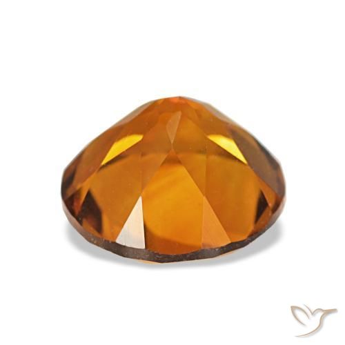 Citrine Orange moyen naturelle Coupe roude, 1.67 ct, VVS-VS