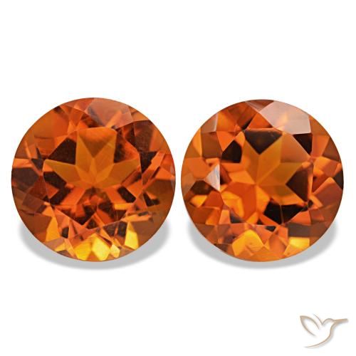 Shop natural 3.58ct Orange rougeâtre Citrine gems, Coupe roude, from Brésil at GemSelect. In stock, global shipping!