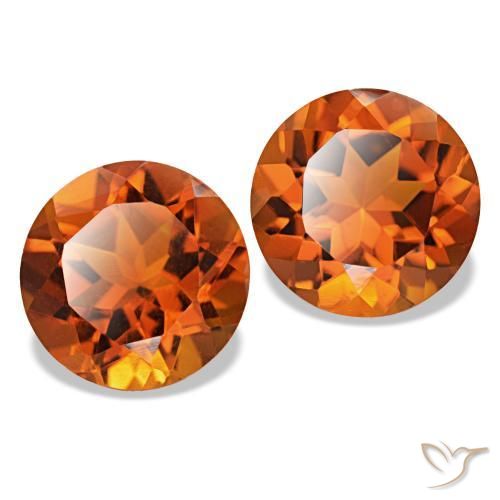 Shop natural 3.58ct Orange rougeâtre Citrine gems, Coupe roude, from Brésil at GemSelect. In stock, global shipping!