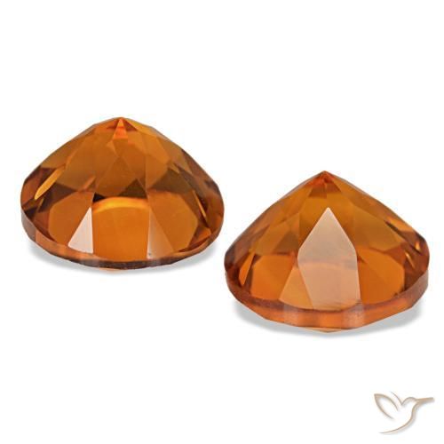 Achetez naturel 3.71ct Orange rougeâtre Citrine gems, Coupe roude, En provenance Brésil chez GemSelect. En stock, livraison internationale!