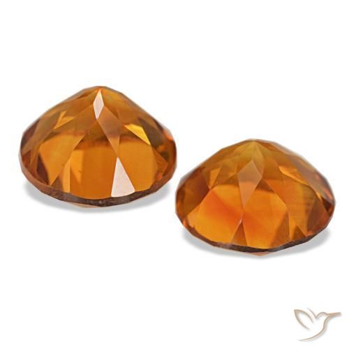 Achetez naturel 3.49ct Orange moyen Citrine gems, Coupe roude, En provenance Brésil chez GemSelect. En stock, livraison internationale!