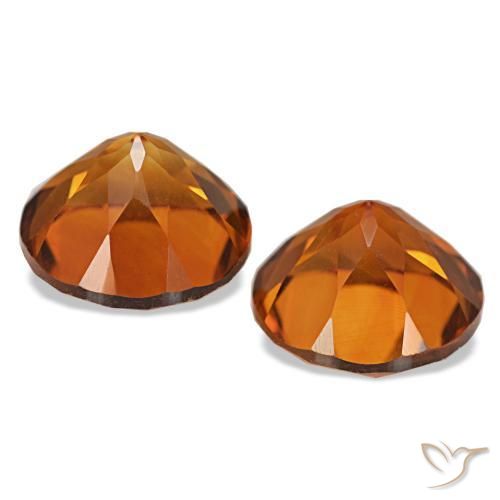 Achetez naturel 3.82ct Orange feu Citrine gems, Coupe roude, En provenance Brésil chez GemSelect. En stock, livraison internationale!