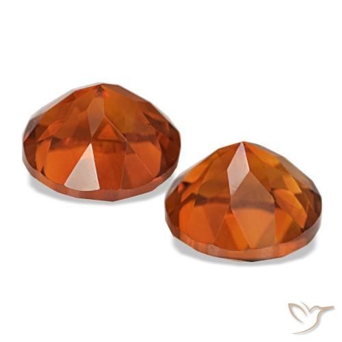 Achetez naturel 3.96ct Orange feu Citrine gems, Coupe roude, En provenance Brésil chez GemSelect. En stock, livraison internationale!