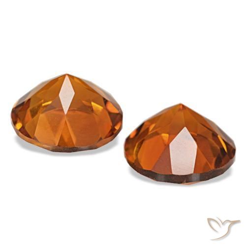 Achetez naturel 3.28ct Medium Dark-Orange Citrine gems, Coupe roude, En provenance Brésil chez GemSelect. En stock, livraison internationale!