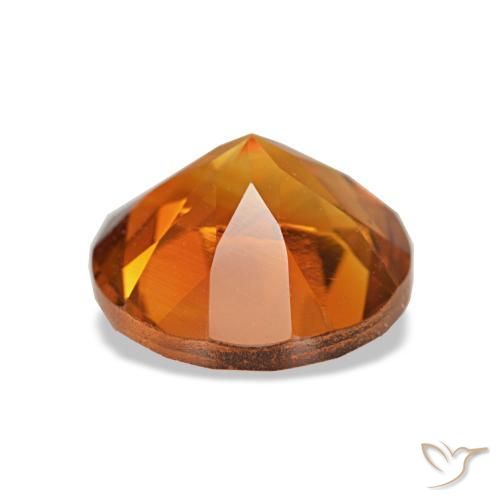 Citrine Orange brun naturelle Coupe roude, 1.79 ct, VVS-VS