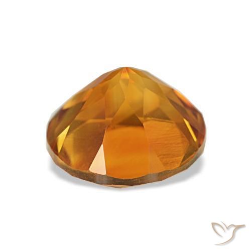 Citrine Orange brun naturelle Coupe roude, 1.90 ct, VVS-VS