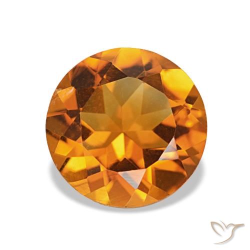1.74ct Orange brun Citrine, Tour, VS