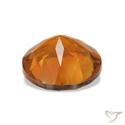 Citrine Orange brun naturelle Coupe roude, 1.74 ct, VS