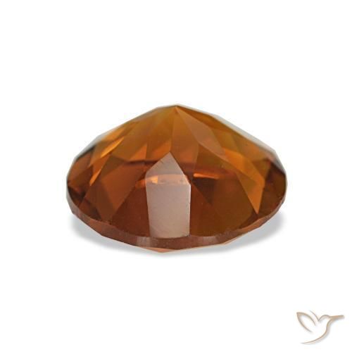 Citrine orange intense naturelle coupe roude, 1,61 ct, VS