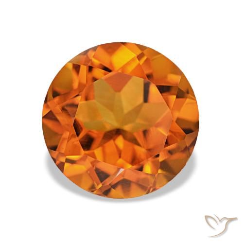 2.19ct Orange foncé Citrine, Tour, VS