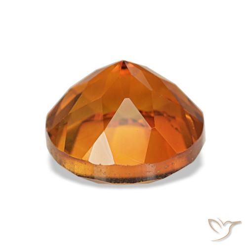 Citrine Orange foncé naturelle Coupe roude, 2.19 ct, VS