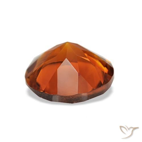 Citrine Orange moyen naturelle Coupe roude, 1.56 ct, VS