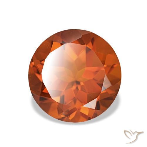 Citrine orange intense naturelle coupe roude, 1,88 ct, VVS