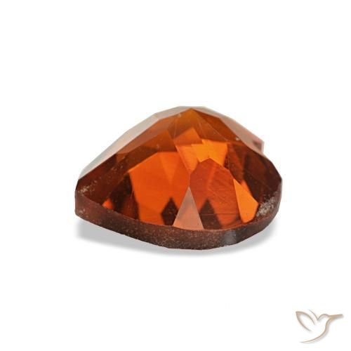 Citrine Orange feu naturelle Forme de coeur, 1.00 ct, VS