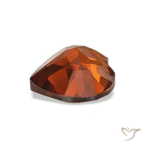 Citrine Orange rougeâtre naturelle Forme de coeur, 1.03 ct, VS