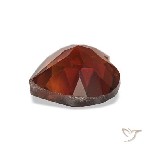 Citrine Deep Orange - Brown naturelle Forme de coeur, 1.07 ct, VVS