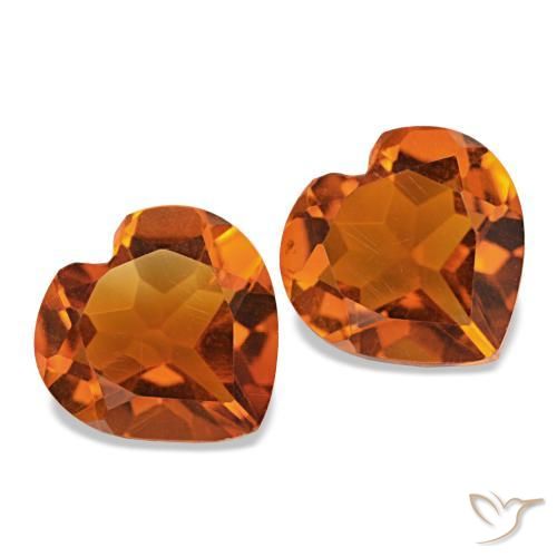 Achetez naturel 1,97ct ambre orange citrine gems, forme de coeur, en provenance brésil chez gemselect. en stock, livraison internationale!
