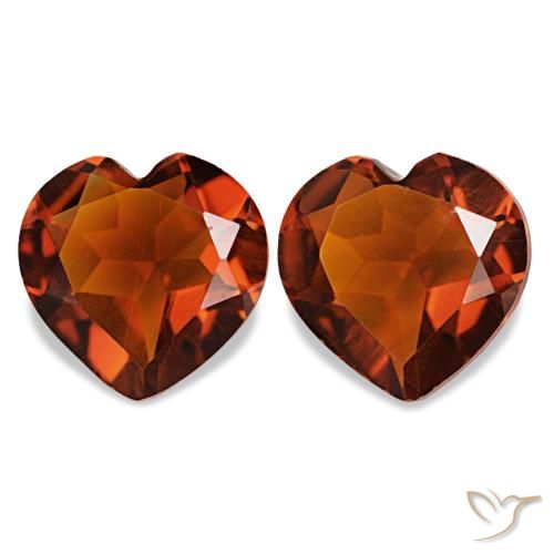 1.88ctw Ambre orange Citrine, Cœur, VS