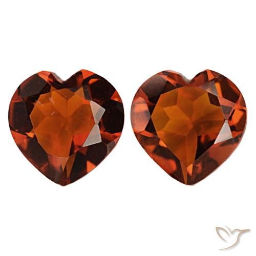 Achetez naturel 1.93ct Orange rouge foncé Citrine gems, Forme de coeur, En provenance Brésil chez GemSelect. En stock, livraison internationale!