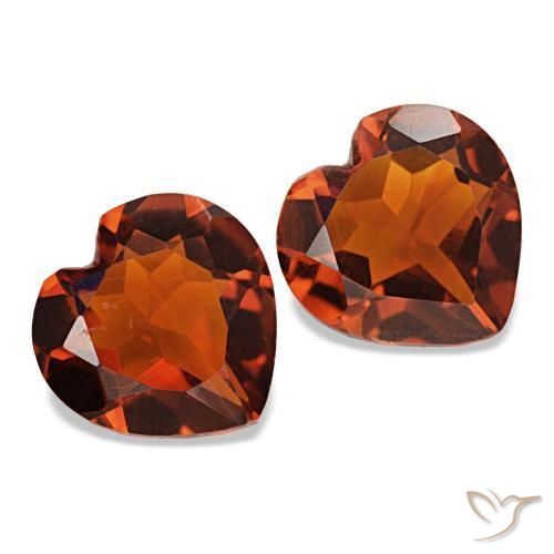 Achetez naturel 1.93ct Orange rouge foncé Citrine gems, Forme de coeur, En provenance Brésil chez GemSelect. En stock, livraison internationale!