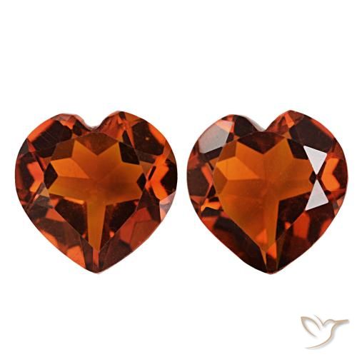 Achetez naturel 1.95ct Orange rouge foncé Citrine gems, Forme de coeur, En provenance Brésil chez GemSelect. En stock, livraison internationale!