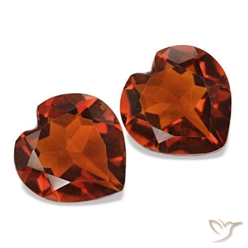 Achetez naturel 1,93ct rouge groseille citrine gems, forme de coeur, en provenance brésil chez gemselect. en stock, livraison internationale!