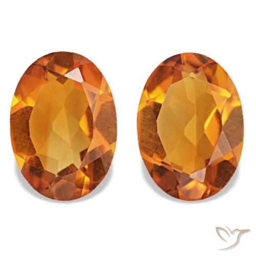 Achetez naturel 1.31ct Orange moyen Citrine gems, Coupe ovale, En provenance Brésil chez GemSelect. En stock, livraison internationale!