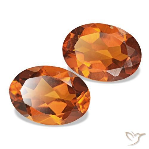 Achetez naturel 1,45ct orange citrine gems, coupe ovale, en provenance brésil chez gemselect. en stock, livraison internationale!