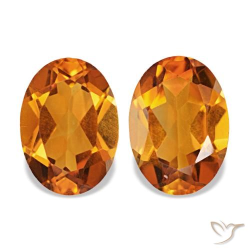 Achetez naturel 1,45ct orange brun citrine gems, coupe ovale, en provenance brésil chez gemselect. en stock, livraison internationale!