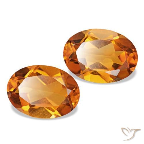 Achetez naturel 1,45ct orange brun citrine gems, coupe ovale, en provenance brésil chez gemselect. en stock, livraison internationale!