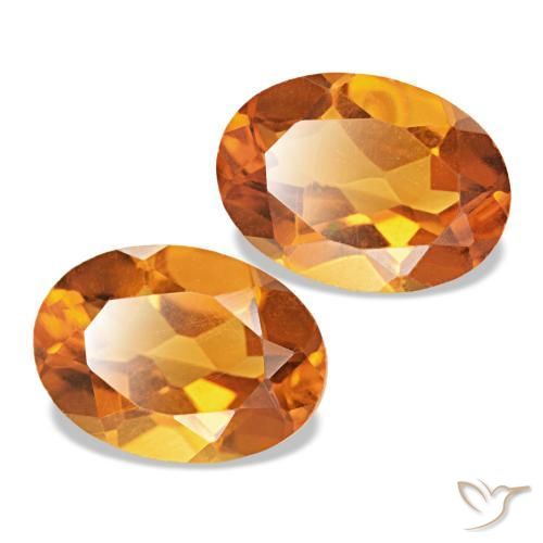 Achetez naturel 1.58ct Orange brun Citrine gems, Coupe ovale, En provenance Brésil chez GemSelect. En stock, livraison internationale!
