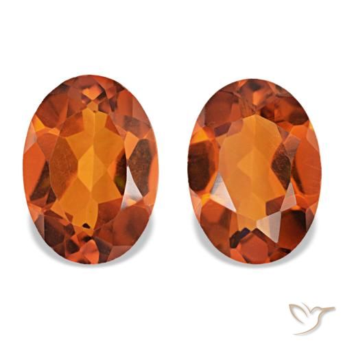 Achetez naturel 1,31ct orange feu citrine gems, coupe ovale, en provenance brésil chez gemselect. en stock, livraison internationale!