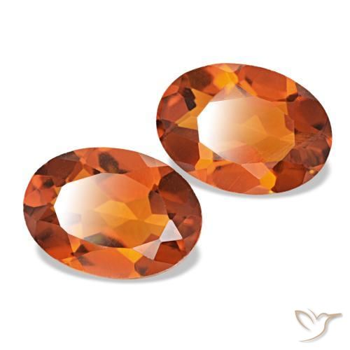 Achetez naturel 1,31ct orange feu citrine gems, coupe ovale, en provenance brésil chez gemselect. en stock, livraison internationale!