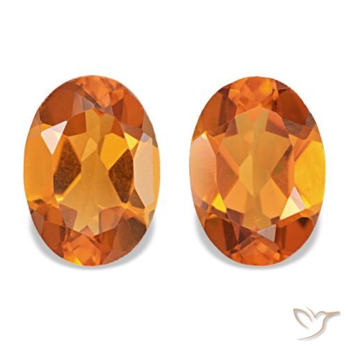 Achetez naturel 1,46ct orange brun citrine gems, coupe ovale, en provenance brésil chez gemselect. en stock, livraison internationale!