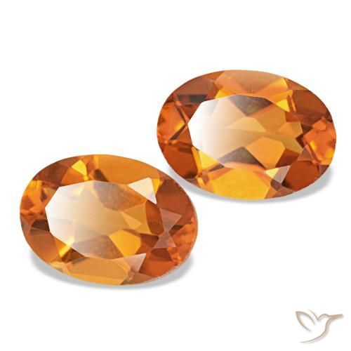 Achetez naturel 1,46ct orange brun citrine gems, coupe ovale, en provenance brésil chez gemselect. en stock, livraison internationale!