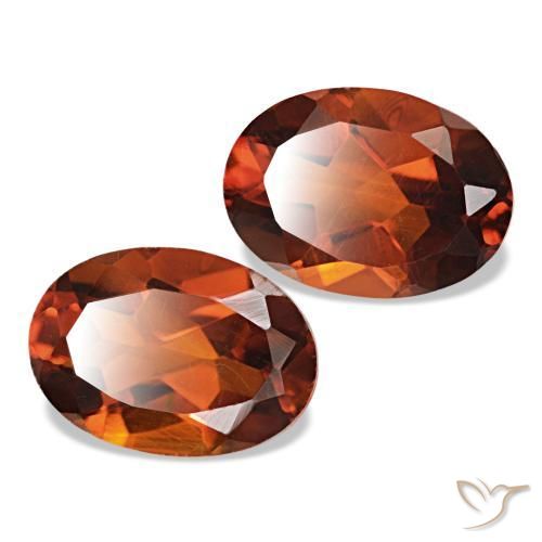 Achetez naturel 1.42ct Orange rouge foncé Citrine gems, Coupe ovale, En provenance Brésil chez GemSelect. En stock, livraison internationale!