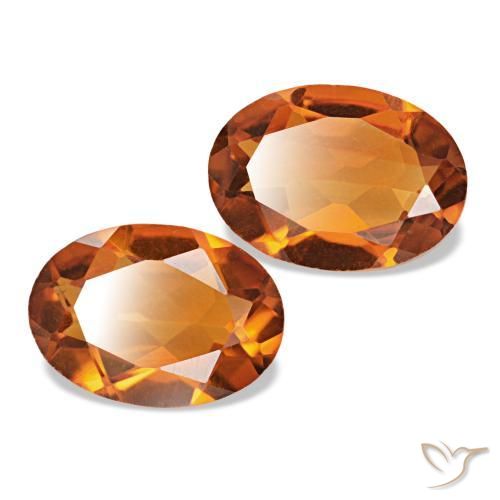 Achetez naturel 1,28ct orange citrine gems, coupe ovale, en provenance brésil chez gemselect. en stock, livraison internationale!