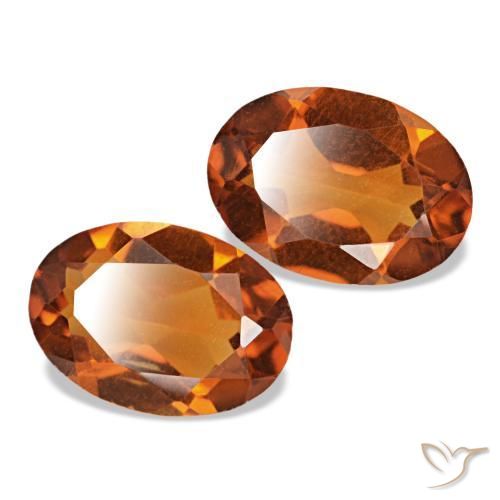 Achetez naturel 1,28ct orange citrine gems, coupe ovale, en provenance brésil chez gemselect. en stock, livraison internationale!